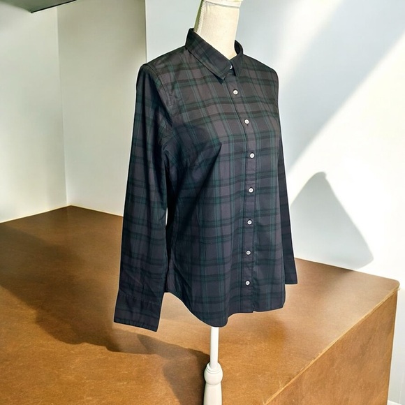 J. Crew ‘Slim Stretch Perfect Button-Down Shirt’ in “Black Watch Tartan” Size 10 - Picture 16 of 16